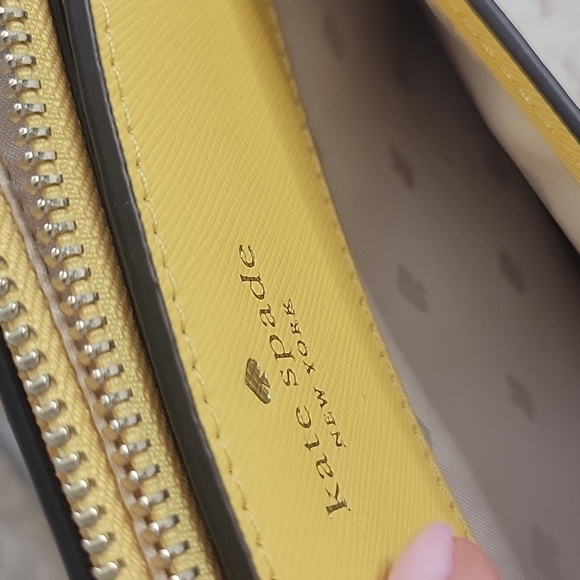 Kate Spade Butter Yellow Crossbody Bag with Minimalist Design NWT - Picture 10 of 13